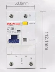 DELIXI Circuit Breaker HDBE-125LE 1P+N 100A