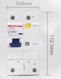 DELIXI Circuit Breaker HDBE-125LE 1P+N 125A